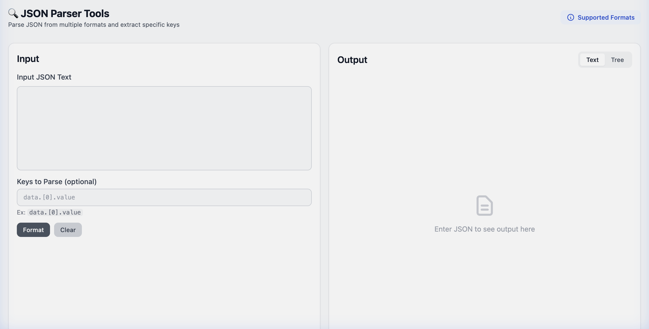 Tampilan JSON Parser